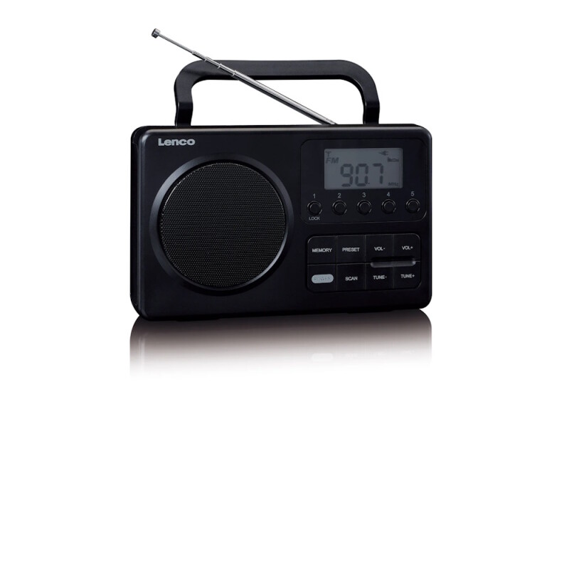 Lenco MPR-035, Φορητό FM ραδιόφωνο, Μαύρο